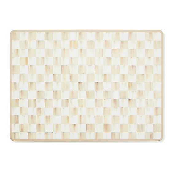 Mocha Check Cork Back Placemats, Set of 4