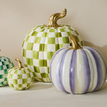 Load image into Gallery viewer, Moss Check Large Pumpkin
