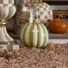 Load image into Gallery viewer, Moss Stripe Medium Pumpkin
