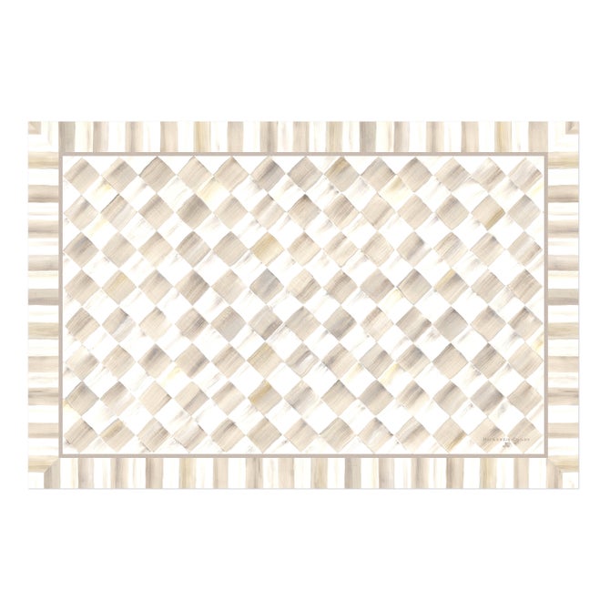 Mocha Check 2' x 3' Floor Mat
