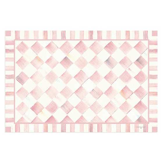 Rosy Check 2' x 3' Floor Mat