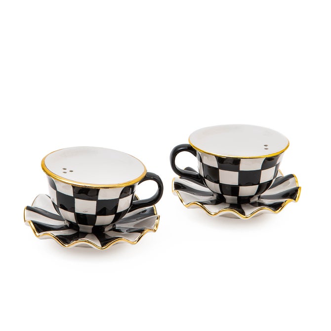 Courtly Teacup Salt & Pepper Set