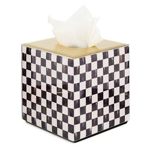 Load image into Gallery viewer, Courtly Check Glass Boutique Tissue Box Cover
