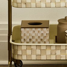 Load image into Gallery viewer, Mocha Check Glass Boutique Tissue

