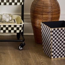 Load image into Gallery viewer, Courtly Check Glass Waste Bin
