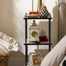 Load image into Gallery viewer, Mocha Check Desk Clock
