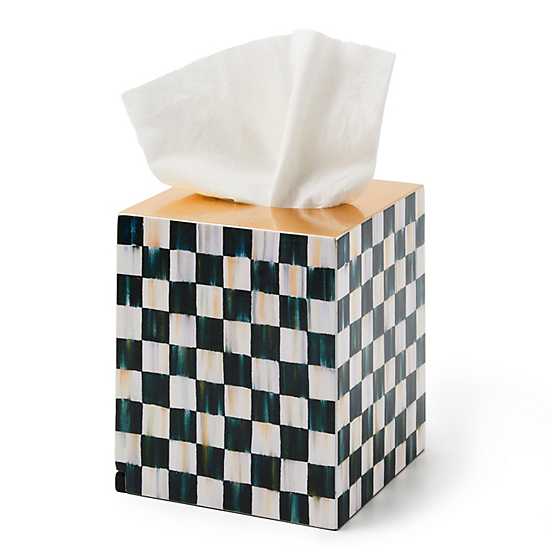 Courtly Check Lacquer Boutique Tissue Box Cover