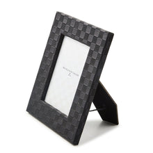 Load image into Gallery viewer, Black Faux Leather 5&quot; x 7&quot; Frame
