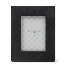 Load image into Gallery viewer, Black Faux Leather 5&quot; x 7&quot; Frame
