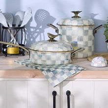 Load image into Gallery viewer, Sterling Check Dish Towel Details
