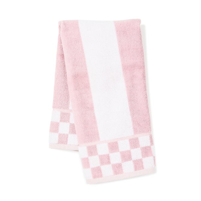 Rosy Stripe Hand Towel
