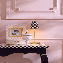 Load image into Gallery viewer, Courtly Check LED Rechargeable Cafe Table Lam
