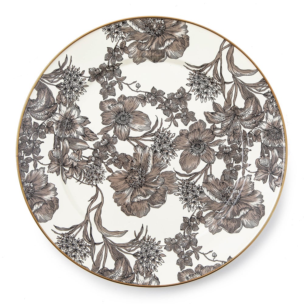 Sterling English Garden Enamel Charger