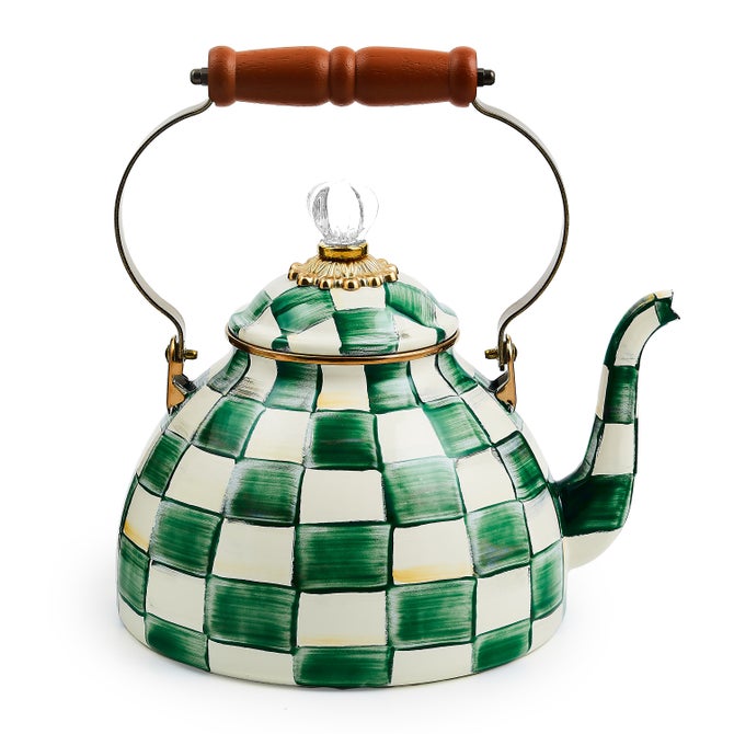 Emerald Check 3 Qt Tea Kettle