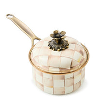 Load image into Gallery viewer, Mocha Check 1 Qt. Saucepan
