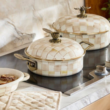 Load image into Gallery viewer, Mocha Check 3 Qt. Casserole
