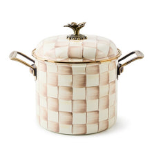 Load image into Gallery viewer, Mocha Check 7 Qt. Stockpot

