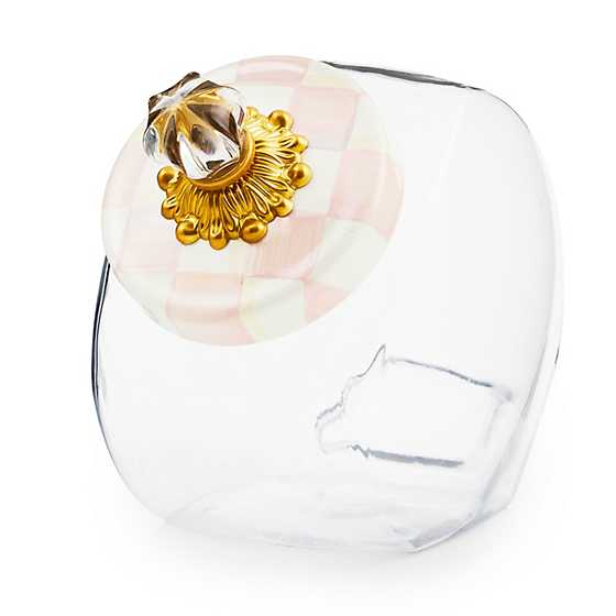 Sweets Jar with Rosy Check Enamel Lid