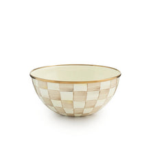 Load image into Gallery viewer, Mocha Check Small Everyday Bowl
