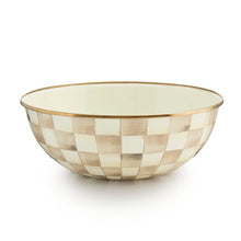 Load image into Gallery viewer, Mocha Check Extra Large Everyday Bowl
