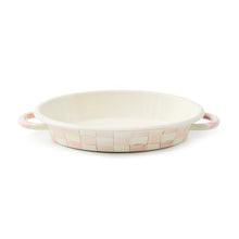 Load image into Gallery viewer, Rosy Check Medium Oval Gratin Dish
