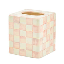 Load image into Gallery viewer, Rosy Check Enamel Tissue Box
