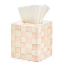Load image into Gallery viewer, Rosy Check Enamel Tissue Box
