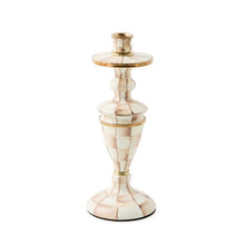 Load image into Gallery viewer, Mocha Check Medium Candlestick
