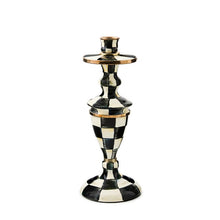 Load image into Gallery viewer, Courtly Check Medium Enamel Candlestick

