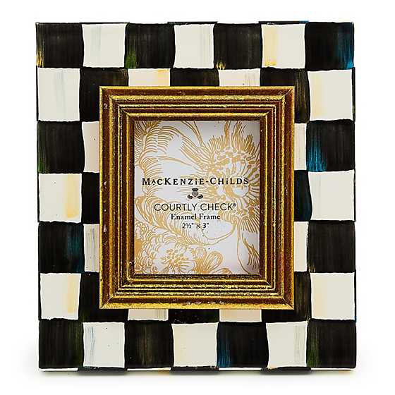 Courtly Check Enamel Frame - 2.5