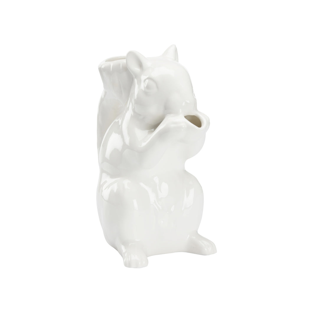 Squirrel Pitcher - White