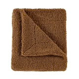 Load image into Gallery viewer, TEDDY THROW BLANKET-UMBER 50” x 60”
