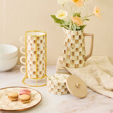 Load image into Gallery viewer, Mocha Check Cappuccino Cup Tower
