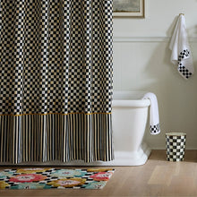 Load image into Gallery viewer, Checkerboard in Bloom Bath Rug
