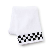 Load image into Gallery viewer, Bath Towel with Black Check Border
