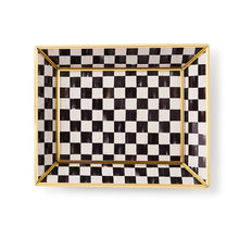 Load image into Gallery viewer, Courtly Check Small Glass Tray
