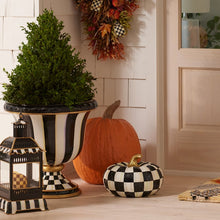 Load image into Gallery viewer, Courtly Check Squashed Glossy Medium Pumpkin
