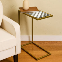 Load image into Gallery viewer, Courtly Check Enamel C-Table
