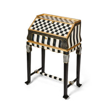 Load image into Gallery viewer, Courtly Check &amp; Stripe Writing Desk
