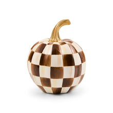 Load image into Gallery viewer, Chocolate Check Mini Pumpkin
