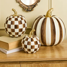 Load image into Gallery viewer, Chocolate Check Mini Pumpkin
