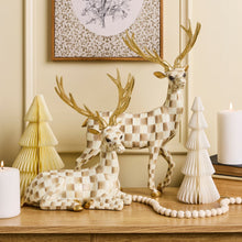Load image into Gallery viewer, Mocha Check Standing Deer
