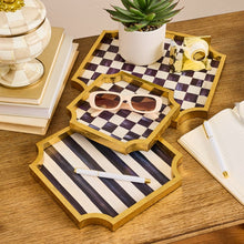 Load image into Gallery viewer, Courtly Stackable Trinket Trays, Set of 3
