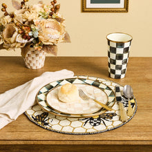Load image into Gallery viewer, Gold Bee Beaded Placemat
