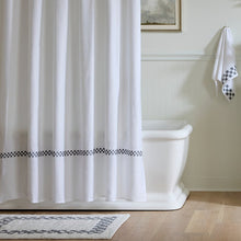 Load image into Gallery viewer, Grey Check Hotel Bath Rug
