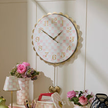 Load image into Gallery viewer, Rosy Check Heart Pendant Clock
