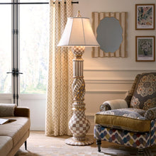 Load image into Gallery viewer, Mocha Check Ceramic Floor Lamp
