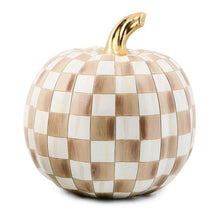 Load image into Gallery viewer, Mocha Check Medium Pumpkin

