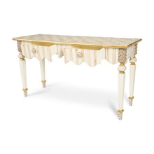 Load image into Gallery viewer, Mocha Check &amp; Stripe Console Table
