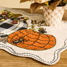 Load image into Gallery viewer, Pumpkin and Crow Table Runner
